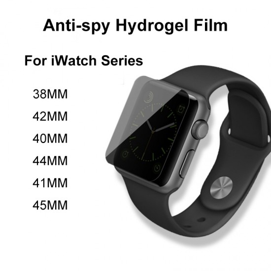 Anti spy TPU Peep proof Privacy Protection Hydrogel Film For Apple Watch 45mm 41mm 44mm 40mm 42mm 38mm iWatch Series 1 2 3 4 5 6 7